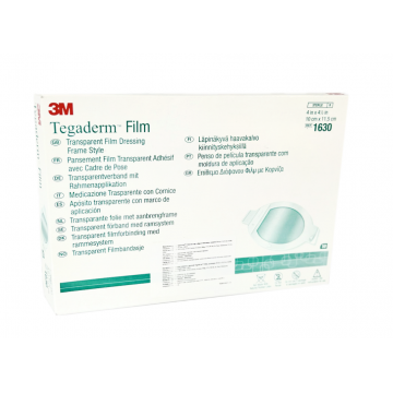 Прозрачная пленочная повязка с рамкой Tegaderm Film (Тегадерм Film), размером 10 см x 11,5 см (1630)